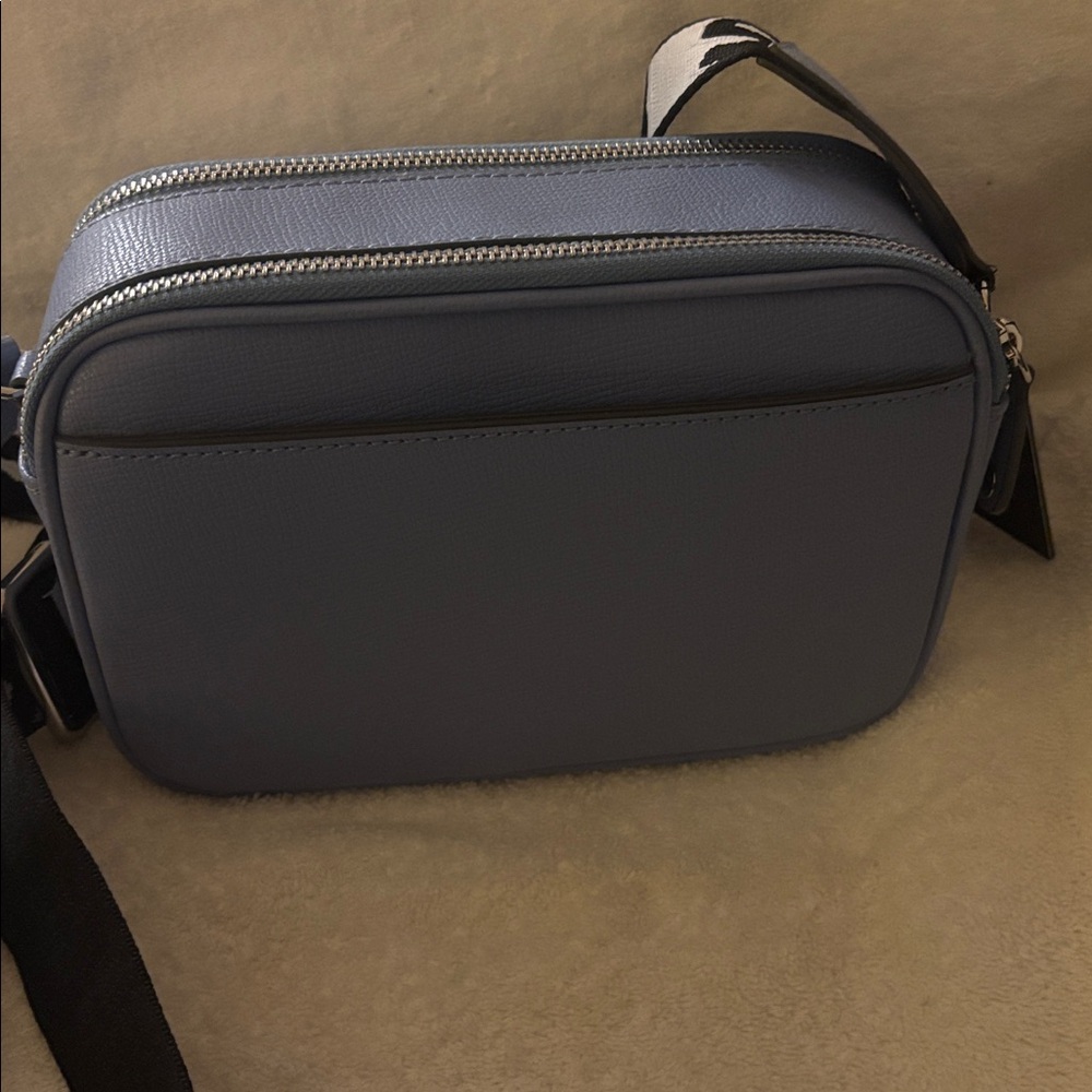 Karl Lagerfeld Light Blue Crossbody W Ear Pods Case - Picture 3 of 4